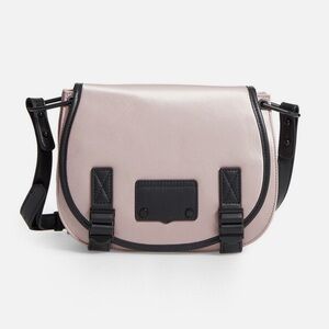 Rebecca Minkoff Nylon Military Saddle Bag - Dark Vintage Pink